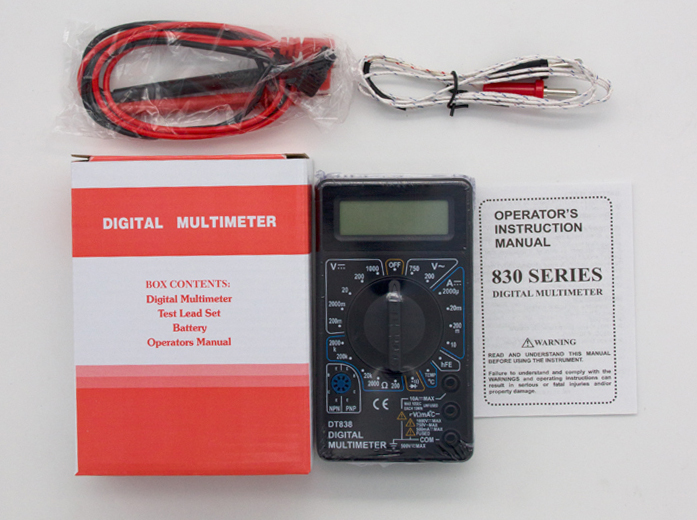 DT838  Hot-selling Industria True-rms Digital Multimeter